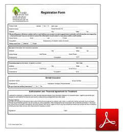 new patient registration form
