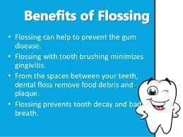 Benefits of flossing